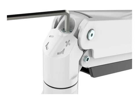 NEOMOUNTS NM-D775DX3WHITE Support décran à fixer 17-27p - ressort à gaz - Topfix - arrêt 180