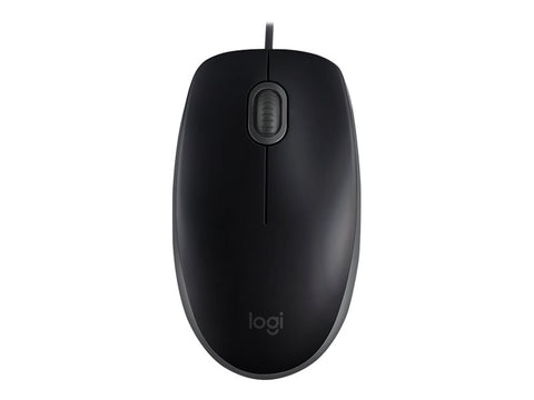 LOGITECH B110 Silent Mouse right and left-handed optical 3 buttons wired USB