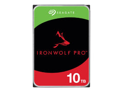 SEAGATE Ironwolf PRO Enterprise NAS HDD 10To 7200rpm 6Gb/s SATA 256Mo cache 8.9cm 3.5p 24x7 for NAS & RAID Rackmount Systeme BLK