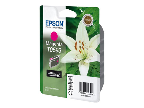 EPSON 5LB T0593 ink cartridge magenta standard capacity 13ml 1-pack blister without alarm
