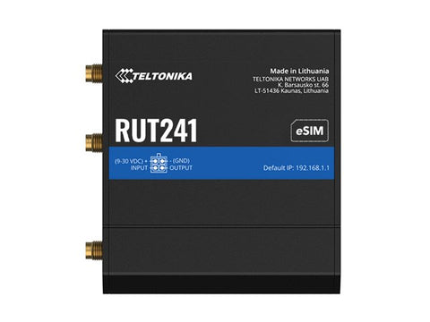 TELTONIKA NETWORKS RUT241 eSIM 4G/LTE/3G/2G EMEA router