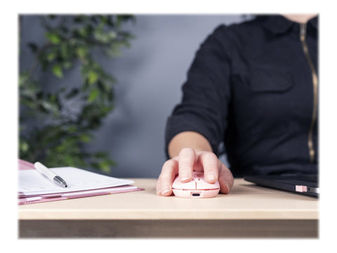 TRUST Souris sans fil PUCK Ultra-plate rechargeable - Rose