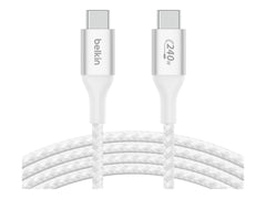 BELKIN Boost Charge 240w USB-C to USB-C Cable 1M White