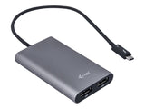 I-TEC THUNDERBOLT3 Dual DP Video Adapter for Thunderbolt3 MacOS and Windows supports 1x5K 60Hz Monitor or 2x4K 60Hz Monitor