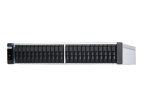 QNAP ES2486dc-2142IT-96G 24-Bay Enterprise ZFS NAS SAS 12G/6G Xeon D-2142IT 96Go RAM 7-LAN 4 SFP+ 3 RJ45 for Each Controller