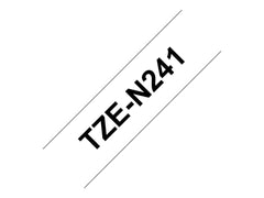 BROTHER P-TOUCH TZE-N241 noir sur blanc 18mm