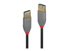 LINDY 0.5m USB 3.0 Type A extension cable A male / female Anthra Line