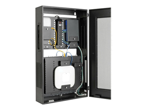 EATON SmartRack 3U 19inch Indoor Modular Vertical Wall Box and 4x RJ45 Terminal Block