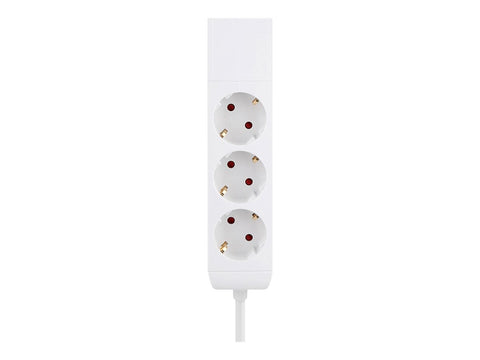 NEOMOUNTS VOLT Desk Clamp socket with Quick-charge USB Ports clamp 0-50mm 3x type-F 230V 1x USB-A 18W 2x USB-C 20W