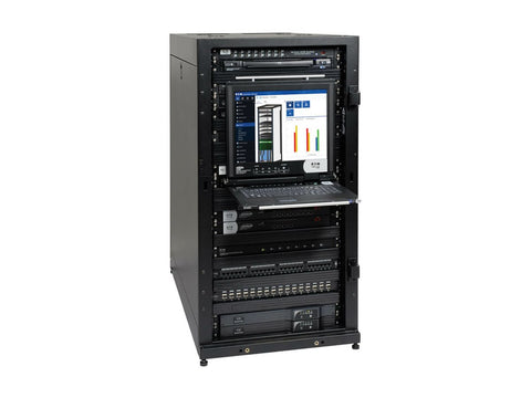 EATON TRIPPLITE 25U SmartRack Standard-Depth Half-Height Server Rack Enclosure Doors and Side Panels
