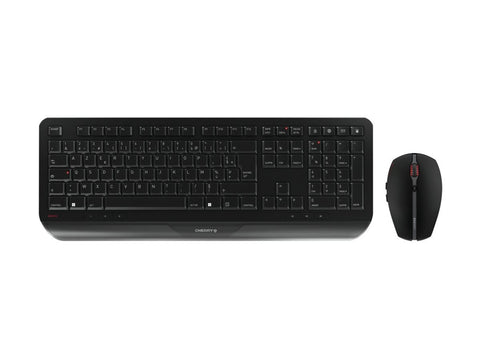 CHERRY GENTIX Desktop Wireless desktop Keyboard and Mouse USB black (FR)