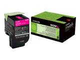LEXMARK 802M cartouche de toner magenta faible capacité 1.000 pages pack de 1 retour program