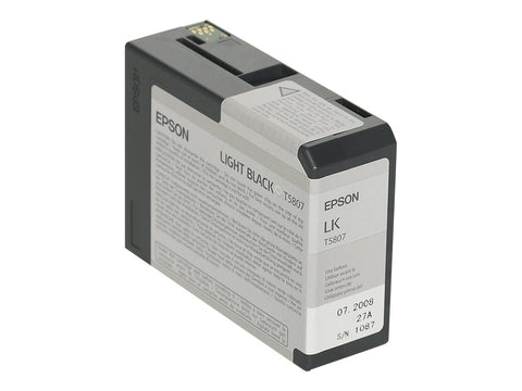 EPSON 5LB T5807 ink cartridge photo light black standard capacity 80ml 1-pack