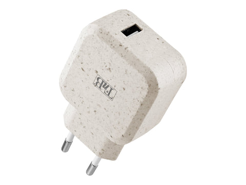 TNB USB Eco-friendly Wall Charger 2.4A Sand