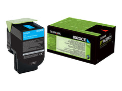 LEXMARK 802XCE cartouche de toner cyan capacité standard 4.000 pages pack de 1 corporate