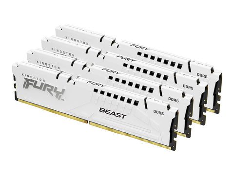 KINGSTON FURY Beast 128Go 5200MT/s DDR5 CL40 DIMM Kit of 4 White XMP