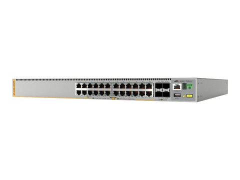 ALLIED L3 Stackable Switch 24x 10/100/1000-T PoE+ 4x SFP+ Ports and dual fixed PSU