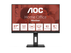 AOC Q27E3UMF 27p Ecran  27" - 2560 x 1440 QHD @ 75 Hz - VA - 300 cd/m² - 4000:1 - 4 ms - HDMI, DisplayPort - haut-parleurs ajustable
