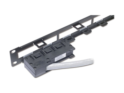 APC Data Distribution 1U Panel Holds 4 each Data Distribution Cables for a Total of 24 Ports