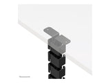 NEOMOUNTS Cable Spine Organizer for sit/stand desk frames screw mounted black