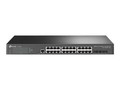 TP-LINK Omada 24-Port Gigabit L2+ Managed Switch with 4 10GE SFP+ Slots and UPS Power Supply