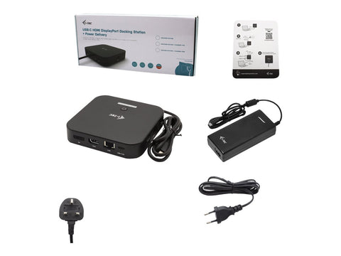 I-TEC USB-C Dual Display MST DS 1xDP 1xHDMI 1xGLAN 3xUSB 3.0 2xUSB 2.0 1xUSB-C-Datei 1xAudio/Mic Jack 1x100W USB-C PD+Charger 112W