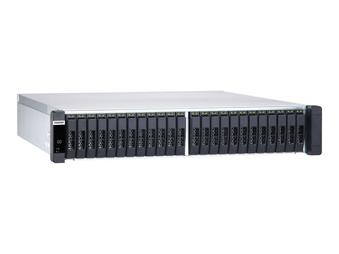 QNAP ES2486dc-2142IT-96G 24-Bay Enterprise ZFS NAS SAS 12G/6G Xeon D-2142IT 96Go RAM 7-LAN 4 SFP+ 3 RJ45 for Each Controller
