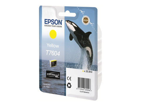 EPSON 5LB T7604 ink cartridge yellow high capacity 25 9ml 2127 pages 1-pack