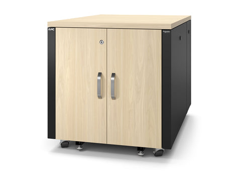 APC NetShelter Soundproof Server Rack 12U 110-240V 783H x 750W x 1134D mm Maple