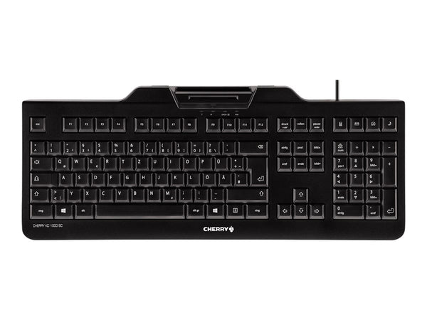 CHERRY KC1000 SC corded Security Keyboard USB ultraflat black with integrated Smartcard-Terminal (CH)