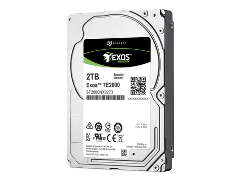 SEAGATE EXOS 7E2000 Enterprise Capacity 2.5 2TB HDD 512Emulation 7200rpm 128MB 2,5inch SAS 12Gb/s 24x7 long-term usage BLK