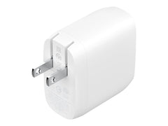 BELKIN BOOST CHARGE 60w USB-C PD Dual 30w Wall Charger White