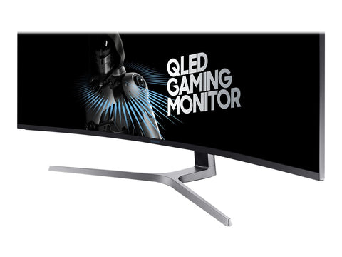 SAMSUNG C49HG90DMU 49in 32:9 Curved 1800R 3840x1080 VA QLED HDR 1ms MPRT 144Hz HDMIx2 DP Dual hinge height adj stand VESA