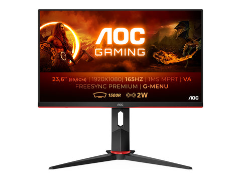 AOC C24G2AE/BK 23.6p VA FHD 165Hz 2xHDMI 2xDP VGA Speakers