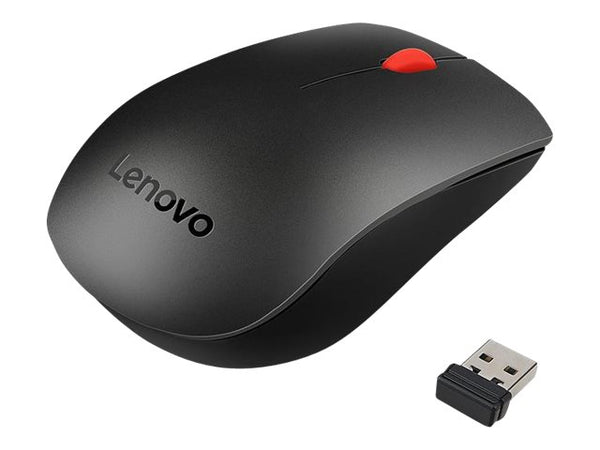 Lenovo Essential Wireless Combo - Ensemble clavier et souris - sans fil - 2.4 GHz - Français - ThinkRed