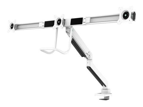 NEOMOUNTS NM-D775DX3WHITE Support décran à fixer 17-27p - ressort à gaz - Topfix - arrêt 180