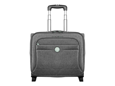 PORT DESIGNS Eco Trolley Made from Recycled Materials Mono Compartment Clamshell Trolley Padded 15.6p Laptop Compartment
