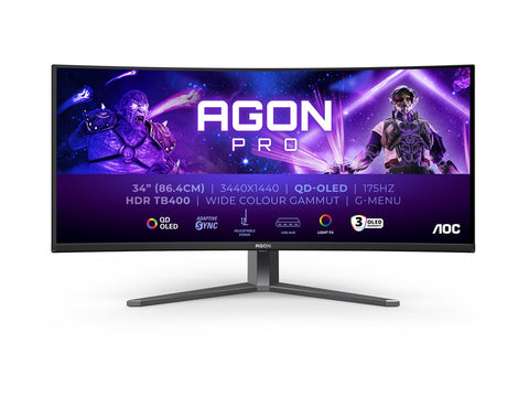 AOC AG346UCD 34p 3440x1440 0.03ms 2xHDMI DP USB Black
