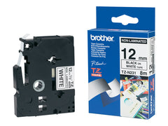 BROTHER P-TOUCH TZE-N231 noir sur blanc 12mm pièce