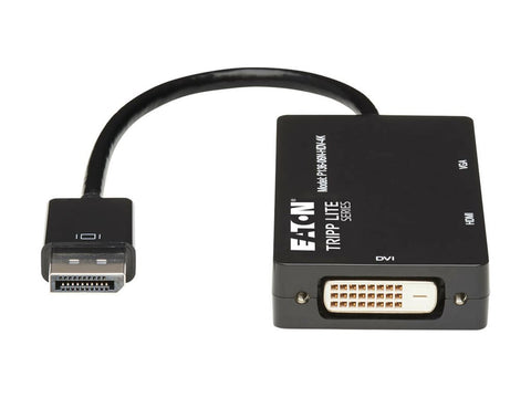 EATON TRIPPLITE DisplayPort to VGA/DVI/HDMI All-in-One Converter Adapter DP ver 1.2 4K 30 HDMI