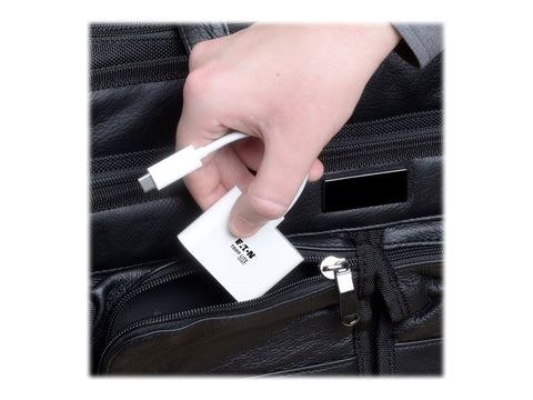EATON TRIPPLITE USB-C to HDMI Adapter with USB-A Port and PD Charging HDCP White