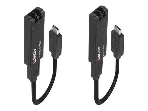 LINDY 100m Fibre Optic USB 3.2 Type C Extender