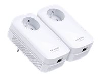 TP-LINK AV1200 Gigabit Passthrough Powerline  Starter Kit 1200Mbps Powerline Datarate  Line-Neutral/Line-Ground 2X2 MIMO1 Gigabit