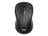 PORT DESIGNS Bluetooth + 2.4GHz wireless and rechargeable Ergo Soft mouse with inclined design for natural hand position