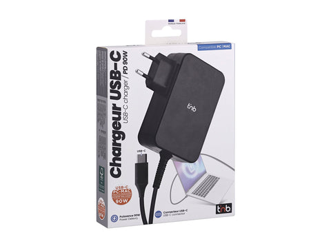 TNB 90W USB-C Charger With Wall Outlet