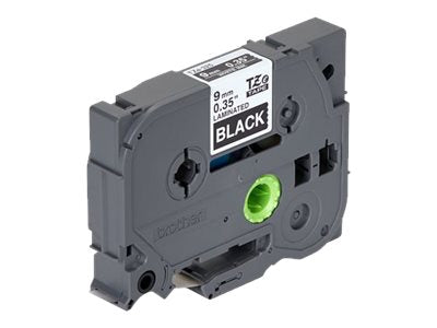 BROTHER P-TOUCH TZE-325 blanc sur noir  9mm