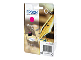EPSON 1LB 16 ink cartridge magenta standard capacity 3.1ml 165 pages 1-pack RF-AM blister w/s