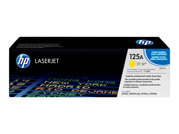 HP 125A original Colour LaserJet Toner cartridge CB542A yellow standard capacity 1.400 pages 1-pack