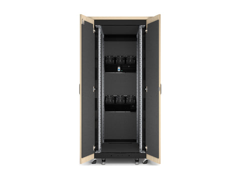 APC NetShelter Soundproof Server Rack 32U 230V 1666H x 750W x 1134D mm Maple