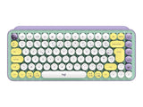 LOGITECH POP Keys Wireless Mechanical Keyboard With Emoji Keys - DayDream Mint Central (FR)